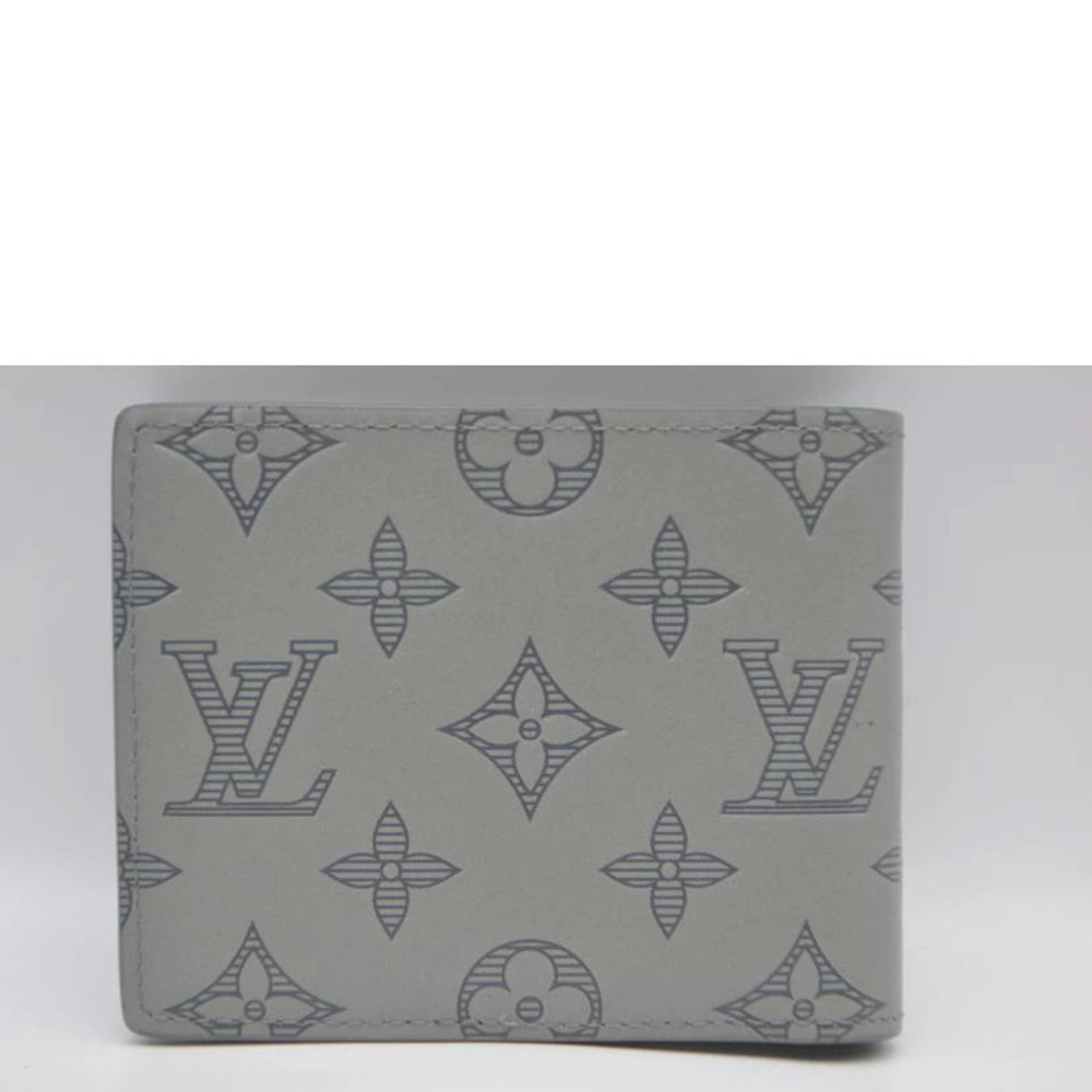 LOUIS VUITTON Portefeuille Multiple Monogram Shadow Black Gray - Picture 2 of 6